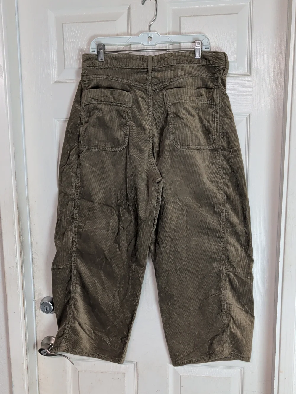 Anthropologie Pilcro The Yaya Mid-Rise Corduroy Crop Flare Jeans Brown Women 31 - Picture 5 of 5